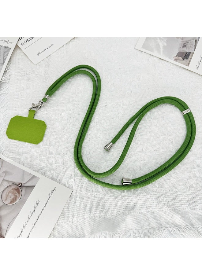 NIBEMINENT Beaded Phone Lanyard, Anti Lost Removable Wrist Strap, Universal Cross Body Bracelet Pendant, Phone Keychain Lanyard,Light Green