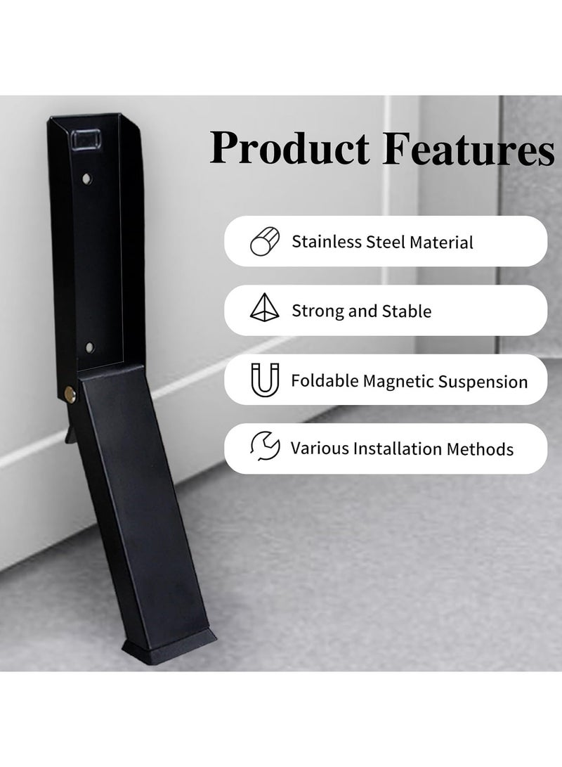INSIJAM Door Stop Door Holder to Keep Door Open Door Stop for Bottom of Door Self-Adhesive or Screw-Type Non-Slip Rubber Door Stop Easy to Install Suitable for The Bottom of The Door - Image 2