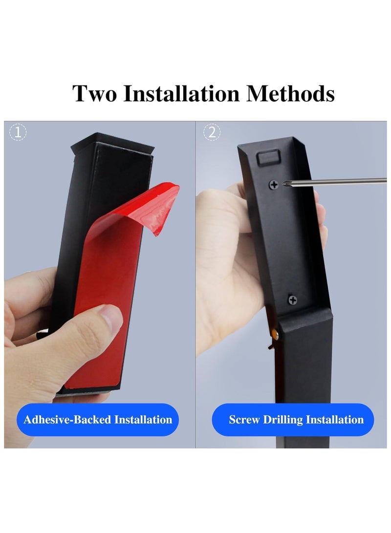 INSIJAM Door Stop Door Holder to Keep Door Open Door Stop for Bottom of Door Self-Adhesive or Screw-Type Non-Slip Rubber Door Stop Easy to Install Suitable for The Bottom of The Door - Image 4