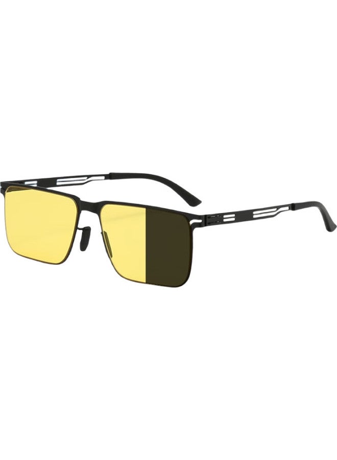 Shi Yun Shiyun Hd Sunglasses Men'S Driver Goggles Driving Sunglasses Blue Light Blocking Glasses Night Vision Color-Changing Lenses - Image 1