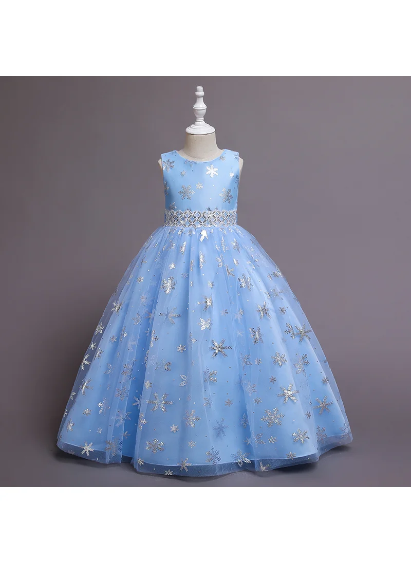 دىدانيالا D' Daniela - Snowflakes long maxi dress Blue