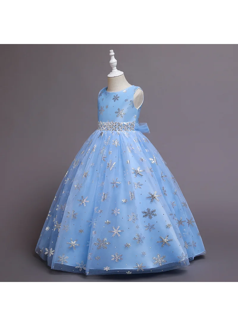 دىدانيالا D' Daniela - Snowflakes long maxi dress Blue