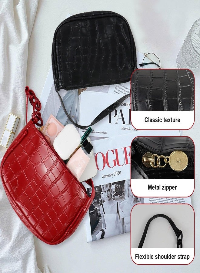 WisePoint Clutch Mini Tote Handbags, PU Leather Small Shoulder Bag Small Handbags for Women and Girls, Cute Mini Shoulder Bag (black) - Image 5