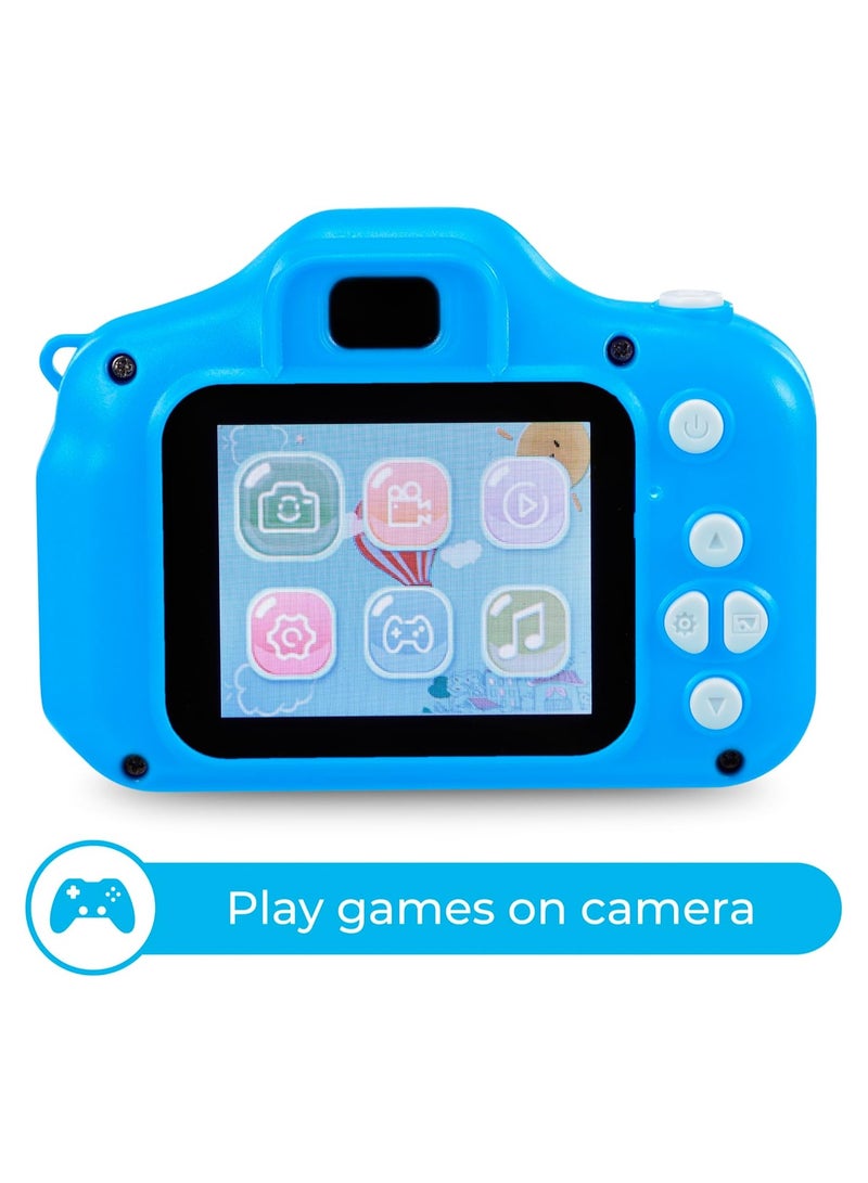 Hamzone Kids Digital Camera Toy Dual Lens, 2.0 Inch Screen HD Video Camcorder, Mini Selfie Camera Toy Built-in Multiple Cute Cartoon Photo Frames, Perfect Gift for Boys and Girls - Image 4