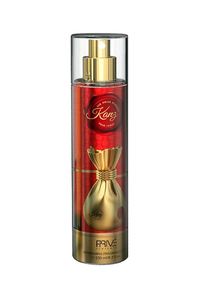 PRIVE Kanz Refreshing Fragrance Mist For Women - 250 ML