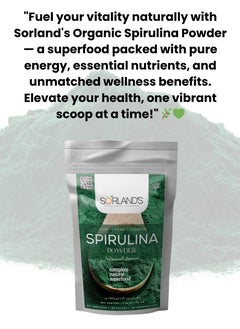 Sorland's Pure Organic Spirulina Powder -150 Grams Complete Natural Superfood( Premium Quality Certified Organic)  - Image 5
