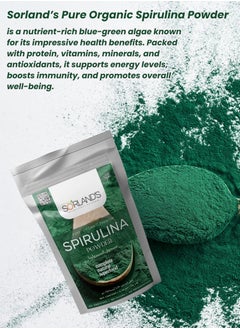 Sorland's Pure Organic Spirulina Powder -150 Grams Complete Natural Superfood( Premium Quality Certified Organic)  - Image 4