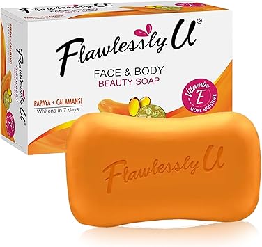 Flawlessly U Papaya Calamansi Face Body Beauty Soap - Image 2