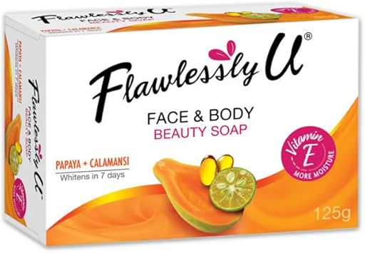 Flawlessly U Papaya Calamansi Face Body Beauty Soap - Image 1