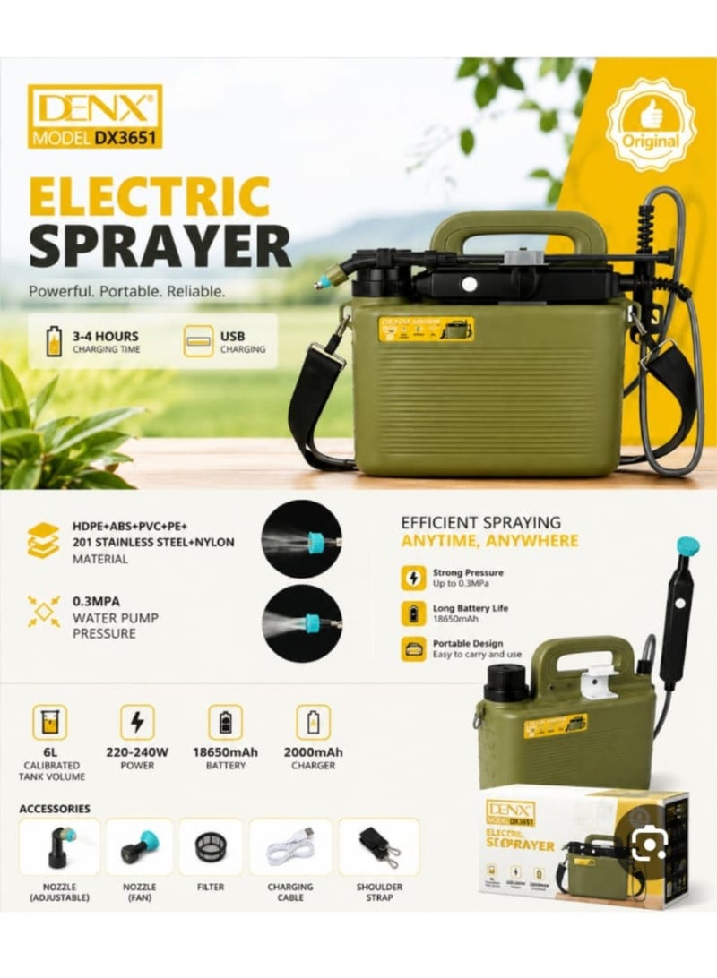 Dinex The portable electric spray pump is a versatile, battery-operated device designed for travel and cleaning. - Image 3