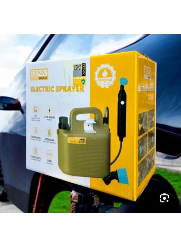 Dinex The portable electric spray pump is a versatile, battery-operated device designed for travel and cleaning. - Image 1