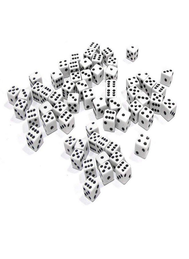 200Pcs 8Mm White Dice With Black Dots 6 Sided Dice Games Dice For Activityteaching Mathplaying Gamesparty Favorstoy Gifts