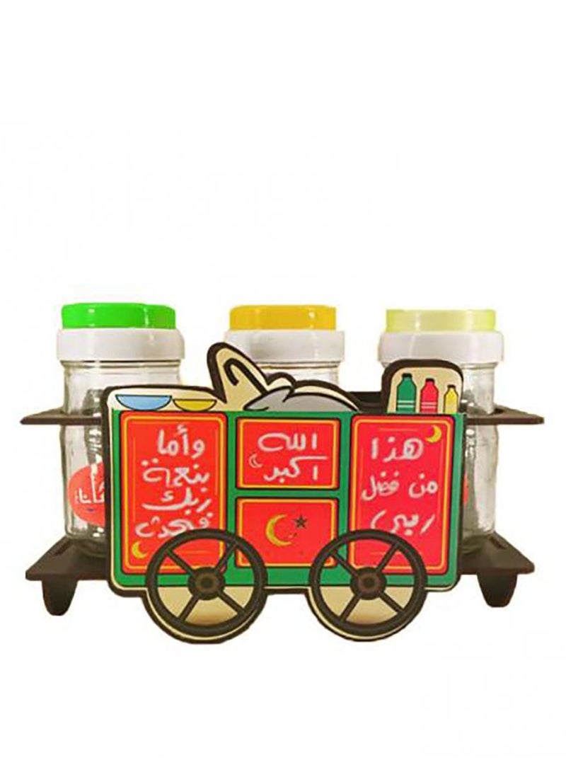 طقم بهارات و توابل رمضان مبارك على شكل عربية الفول - Image 2