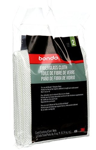 3M Bondo Fiberglass Cloth, 8 Sq Ft, Paintable, Use With Bondo Fiberglass Resin For Strong Waterproff Repairs, For Repairing Cars, Boats, Tubs, Showers, Sinks & More (00499) - Image 2