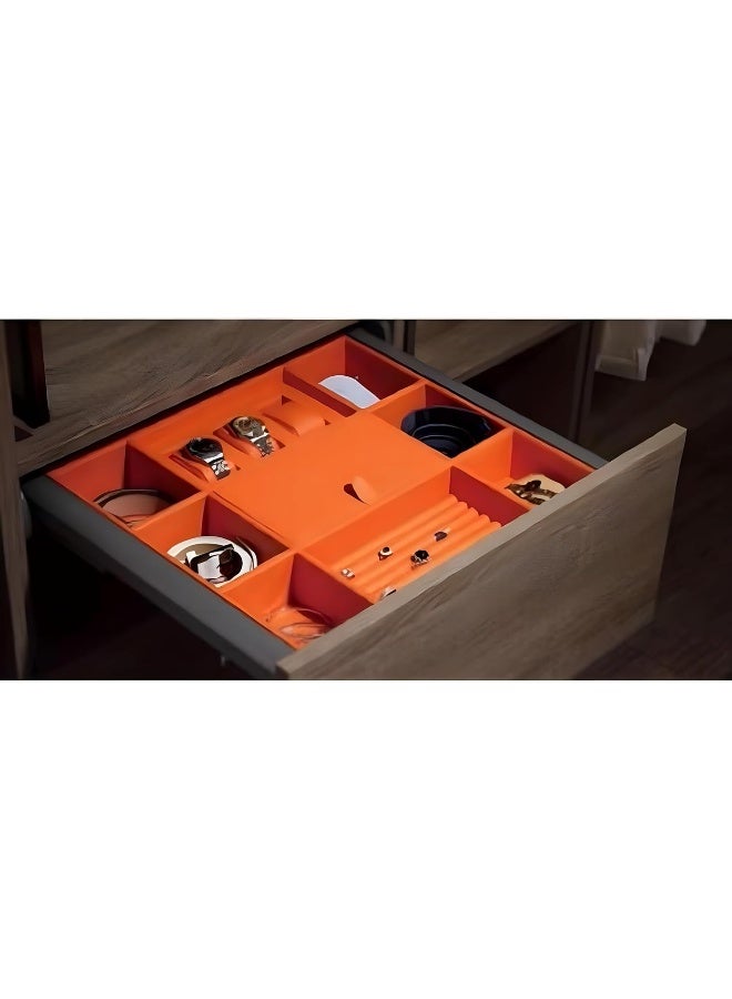 eurocliq Pull Out Wardrobe Drawer for Jewellery, Accessories Storage, Adjustable Width, Sliding Tray  - Image 5