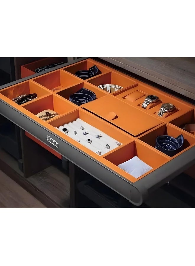 eurocliq Pull Out Wardrobe Drawer for Jewellery, Accessories Storage, Adjustable Width, Sliding Tray  - Image 3