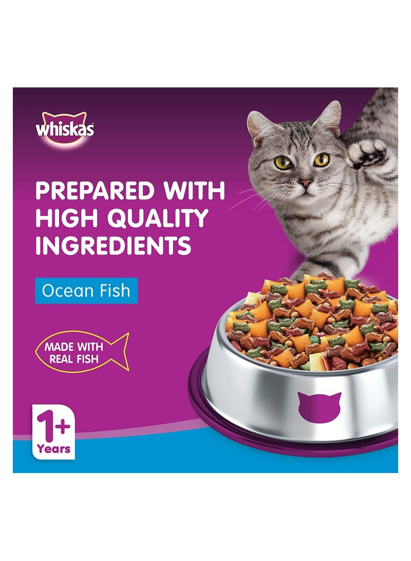 Whiskas طعام دجاج جاف من ويسكاس للقطط البالغة بعمر سنة فما فوق، ألياف طبيعية تحرك كرات الشعر بلطف عبر الجهاز الهضمي لقطتك. محضر بمكونات طبيعية، كيس 3 كجم - Image 3