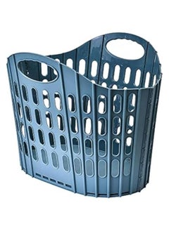 Laundry Basket Plastic Hamper Holder Collapsible For Clothes,Large Collapsible Clothes Hamper, Plastic Storage Laundry Box with Dual Handles (Blue) - pzsku/ZA7A70A7881B12057BEF5Z/45/_/1726212530/759d6397-be5c-483b-9a86-138d690d5638