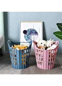 Laundry Basket Plastic Hamper Holder Collapsible For Clothes,Large Collapsible Clothes Hamper, Plastic Storage Laundry Box with Dual Handles (Blue) - pzsku/ZA7A70A7881B12057BEF5Z/45/_/1726212672/996b9449-be9d-4bcc-8e9c-ba2b56cf3c63