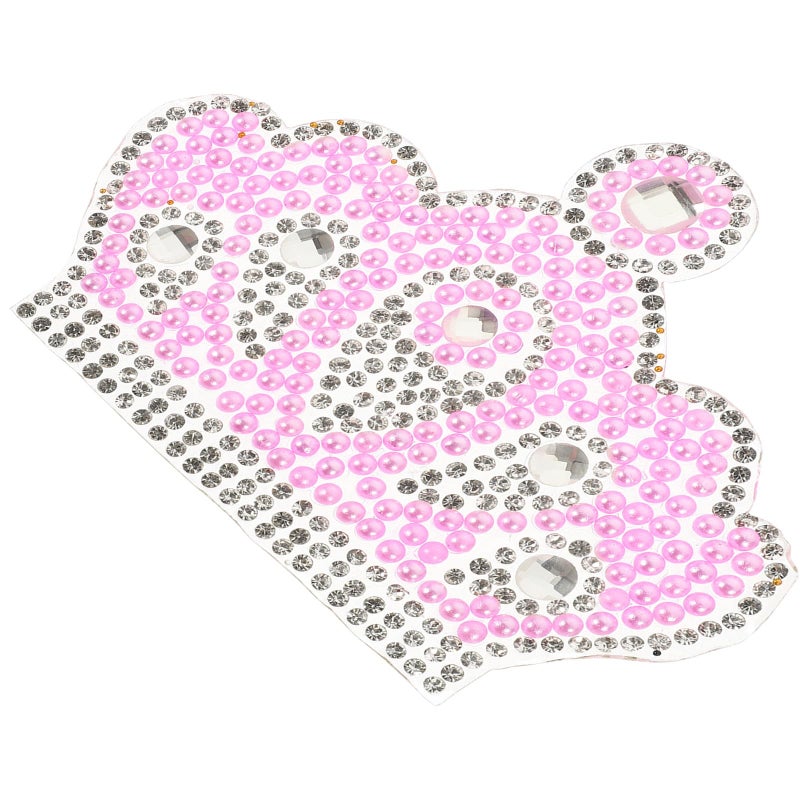 Pink Crown Rhinestone Iron On Patch 6 8x9 3cm DIY Clothing Accessory For Garments Bags Decoration - Image 2