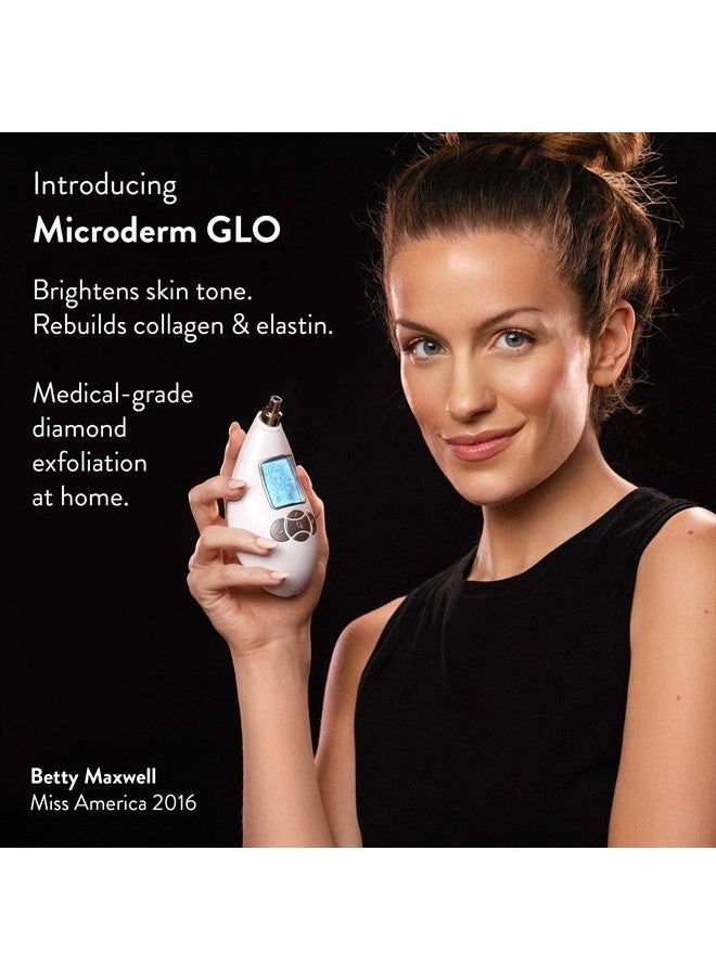 Microderm GLO - Diamond Microdermabrasion Machine and Suction Tool - Clinical Micro Dermabrasion Kit for Tone Firm Skin, Advanced Home Facial Treatment System & Exfoliator For Bright Clear Skin - Image 1