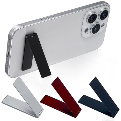 FFZDENA 3PCS Kickstand for Mobile, Folding Invisible Portable Metal Cell Phone Stand Holder for Desk, Phone Back Holder Grip, Compatible with iPhone, Samsung and All Cellphones - Image 1