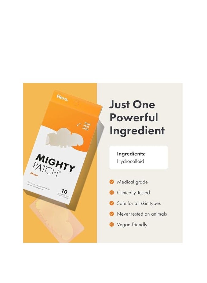 Mighty Patch Hero Cosmetics Nose - Hydrocolloid Nose Patches (10 Patches) - Image 5