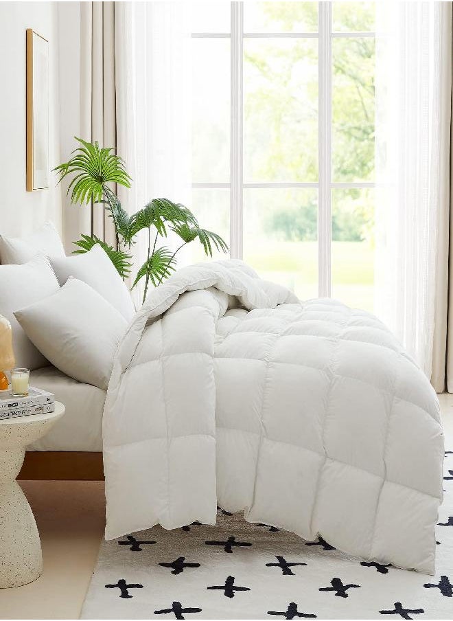 Utopia Bedding - Utopia Bedding Comforter Duvet Insert - Quilted Comforter with Corner Tabs - Box Stitched Down Alternative Comforter (Queen, Light Grey) - Image 1