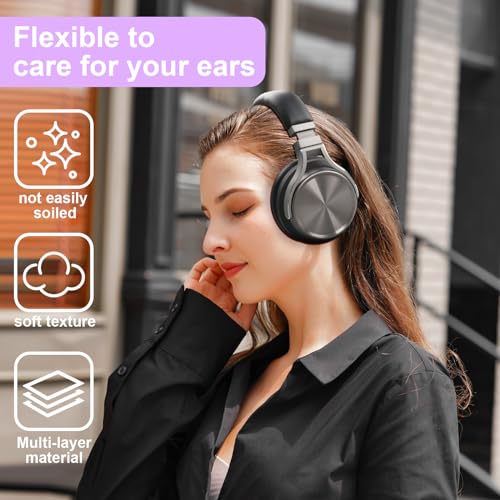 Sodorous Virtuoso RGB Ear Pads Replacement Ear Cushions Compatible with Corsair Virtuoso RGB Wireless XT SE Gaming Headset Earpads Protein Leather and Soft Memory Foam Ear Cups Cover - Image 2