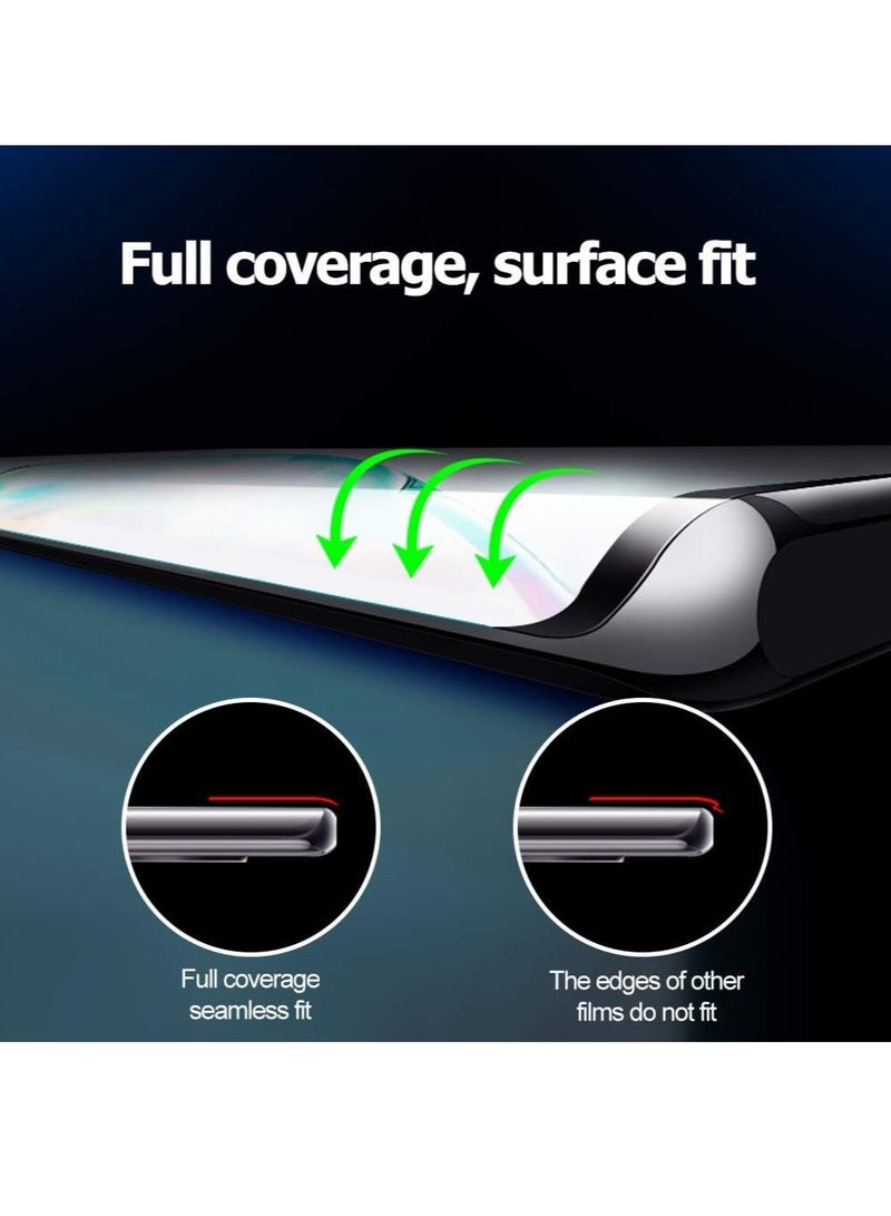 DUSALA (2+2Pack) Samsung Galaxy Note 20 Ultra Screen Protector 3D Curved Full Coverage HD Clear Anti Scratch Tempered Glass & Camera Lens Protector Easy Installation] - Image 4