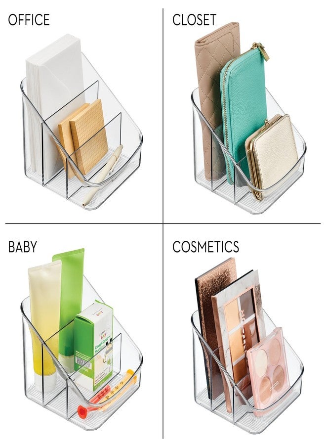 InterDesign iDesign 3-Section Divided Packet Organizer for Kitchen and Pantry Storage - Set of 2 - Clear - Image 4