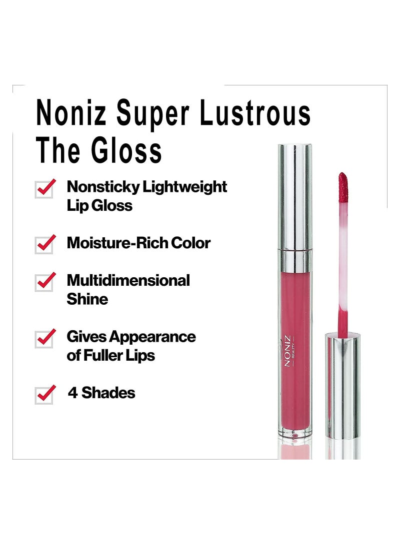 NONIZ BEAUTY NONIZ Liquid Non-Sticky Lip Gloss Extra Shiny - Waterproof Lipgloss GR4 be bold - Image 4
