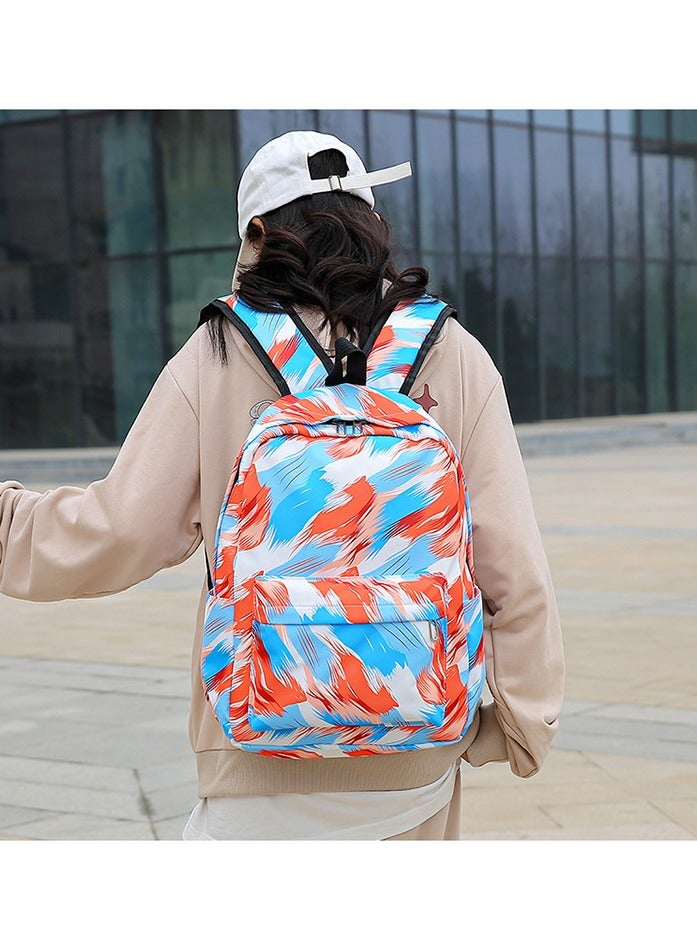 SKT Shiketro New Tie-dye Three-piece Set Of Large-capacity Student Backpacks  - Image 2