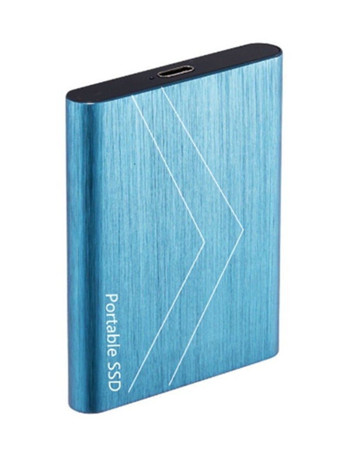 ماركة غير محددة Portable Ssd Mobile Solid State Drive, External Hard Drive Usb3.1 Type C, Mini 1Tb Expansion Hard Drive. Suitable for Desktop, ​Notebook, Mac, Ps4, Etc,Blue  - Image 1