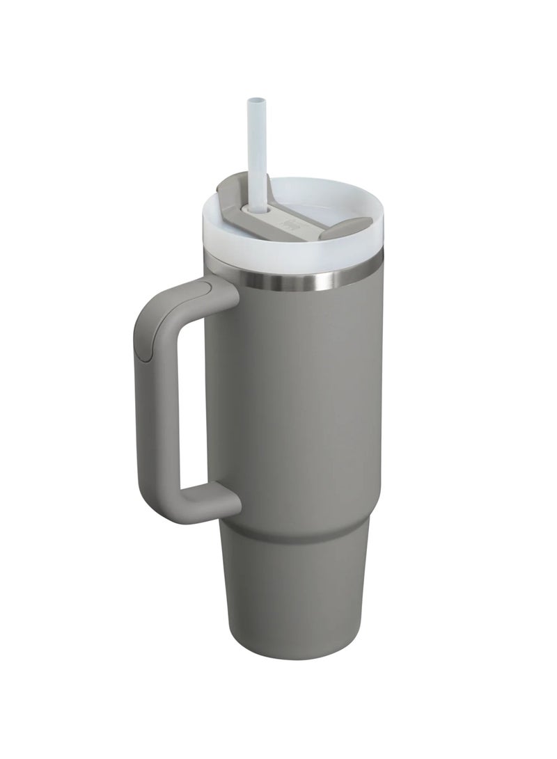 Stanley cup Stainless Steel with Lid and Straw for Water Iced Tea,Coffee and Smoothie 887ml - Stone - Image 2