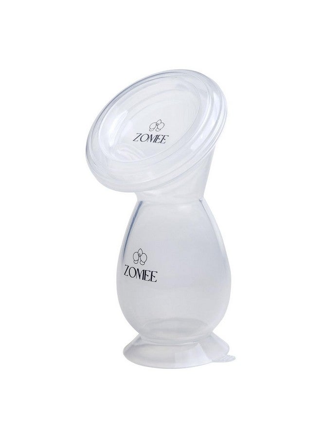 Zomee Manual Breast Pump Silicone Milk Collector - Hands-Free Milk Collection Bottle for Breastfeeding Moms - BPA-Free, Leak-Proof, Spill-Proof Design - Portable & Easy to Clean - 4oz Capacity - Image 5