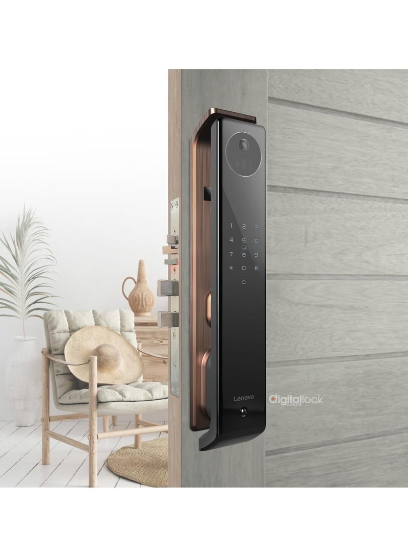 Lenovo X5F Smart Door Lock – 3D Face Recognition, Fingerprint, PIN, Card & App Unlock – IPS Display, WiFi/Bluetooth Security Lock - Image 2