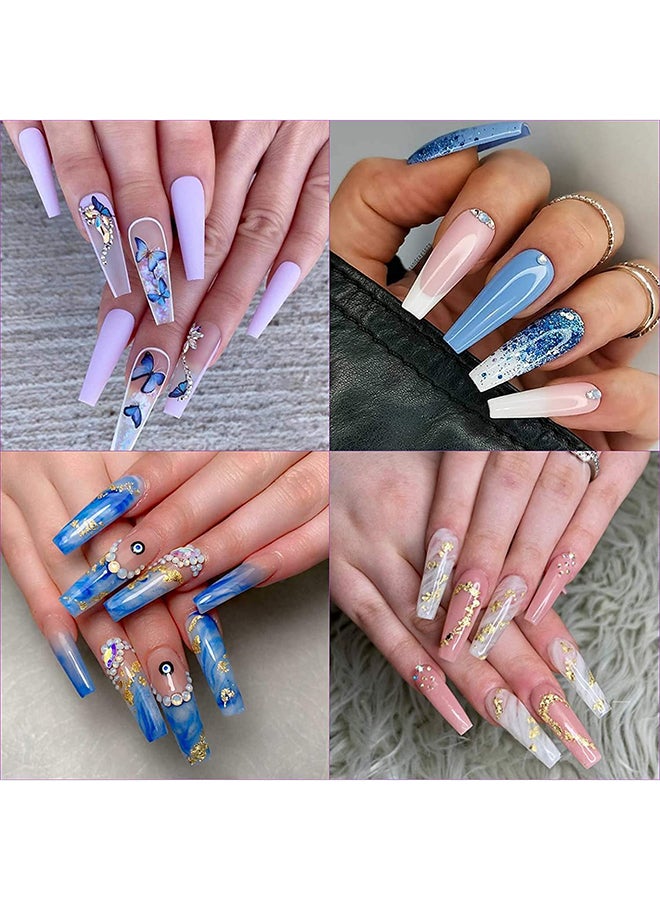 brunson Professional French Nail Tips 480pcs C Curved Long Nail Tip Premium Strong flexible False nail tips easier better-fit Press On Nails  for French Manicure Acrylic Gel Nail Extensions for Nail Art - Image 5