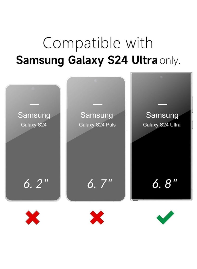 BORTONY Samsung Galaxy S24 Ultra Cover Liquid Soft Gel Rubber Anti Scratch Genuine Silicone Phone Case for Galaxy S24 Ultra 6.8 inch - Image 2