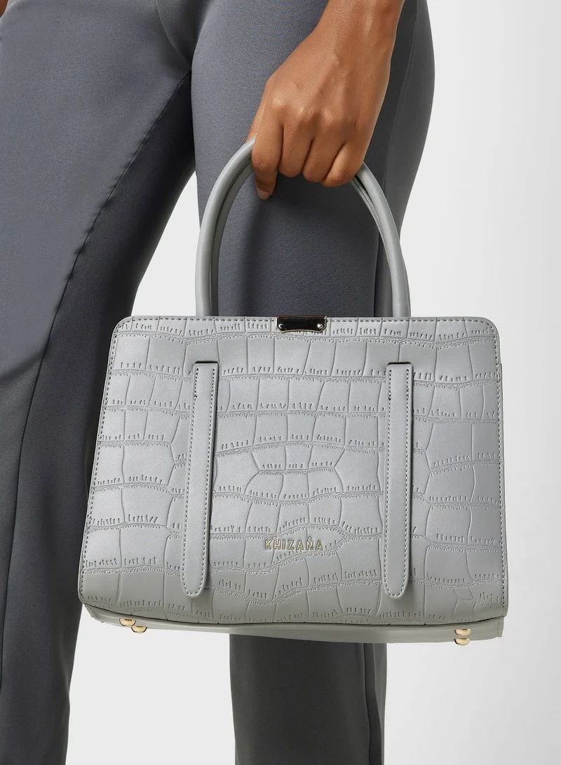 Khizana Croc Tote Handbag