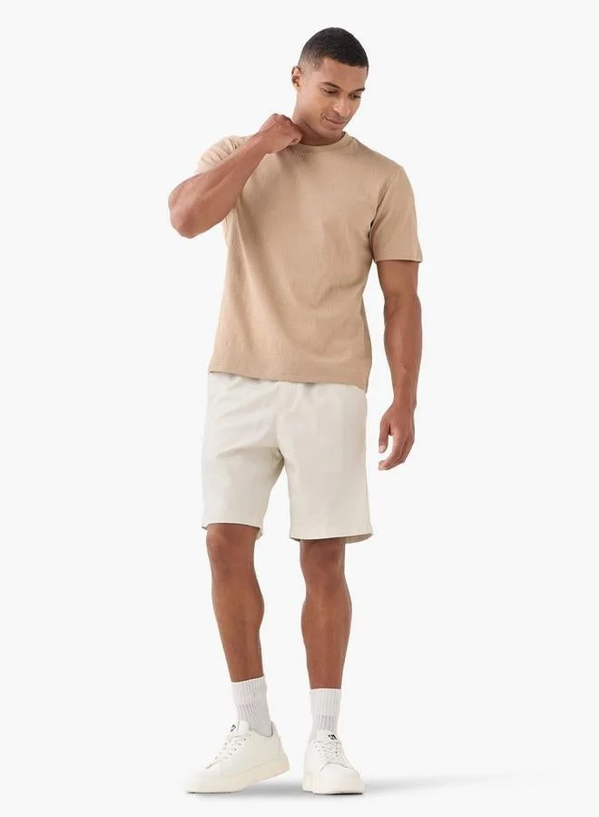 Iconic Iconic Relaxed Fit Textured T-shirt