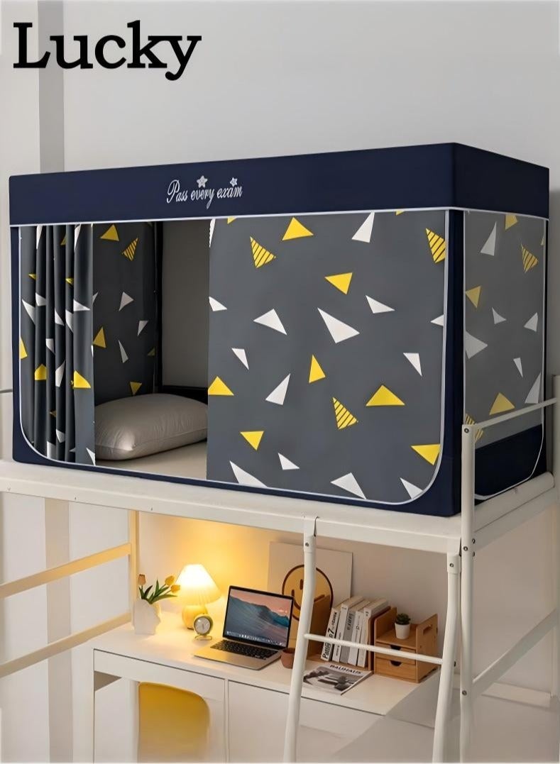 لاكي خيام مظلة السرير ستارة تعتيم ستارة خيمة سرير واحد ستارة قماش تظليل الطالب مظلة السرير ناموسية نوم الطالب حماية الخصوصية - Image 1
