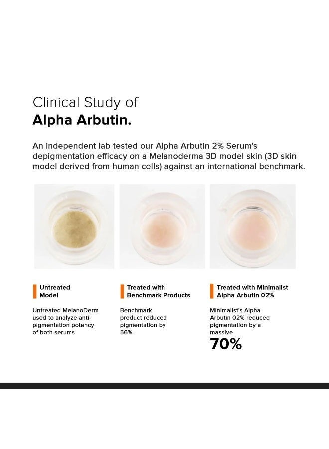 MINIMALIST 2% Alpha Arbutin Serum for Pigmentation And Dark Spots Removal | Anti-pigmentation Face Serum with Hyaluronic Acid to Remove Blemishes, Acne Marks And Tanning - Image 5
