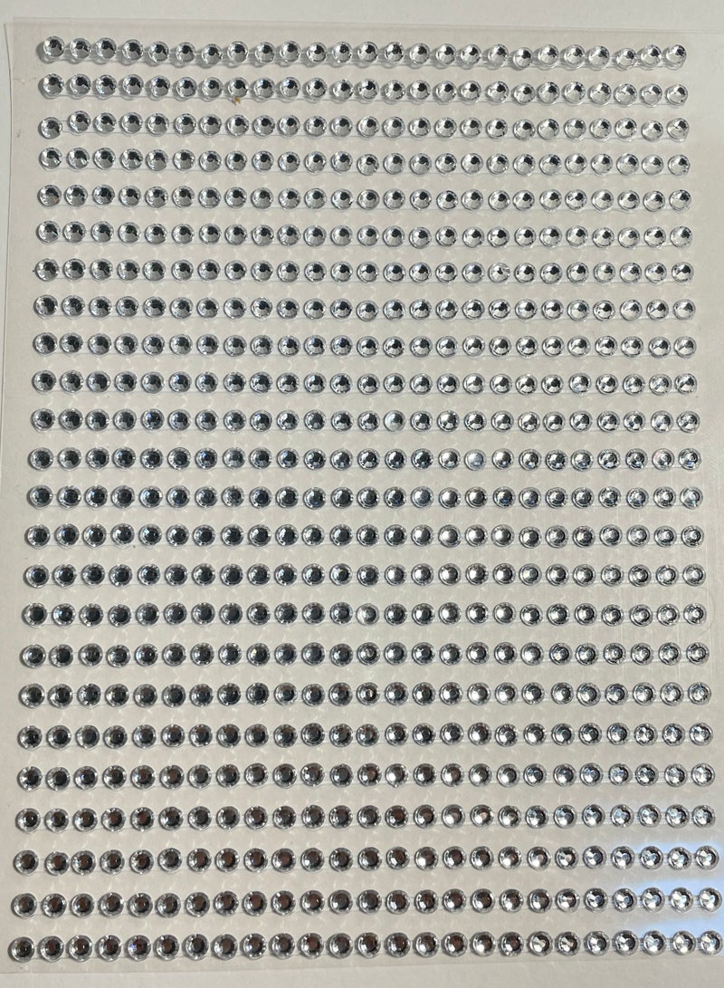 600 قطعة ملصقات تاتو الوجة والجسم من حجر الراين ذاتية اللصق احجار كريستالية لامعة مناسبة لتزيين الوجه والجسم والأظافر - Image 3