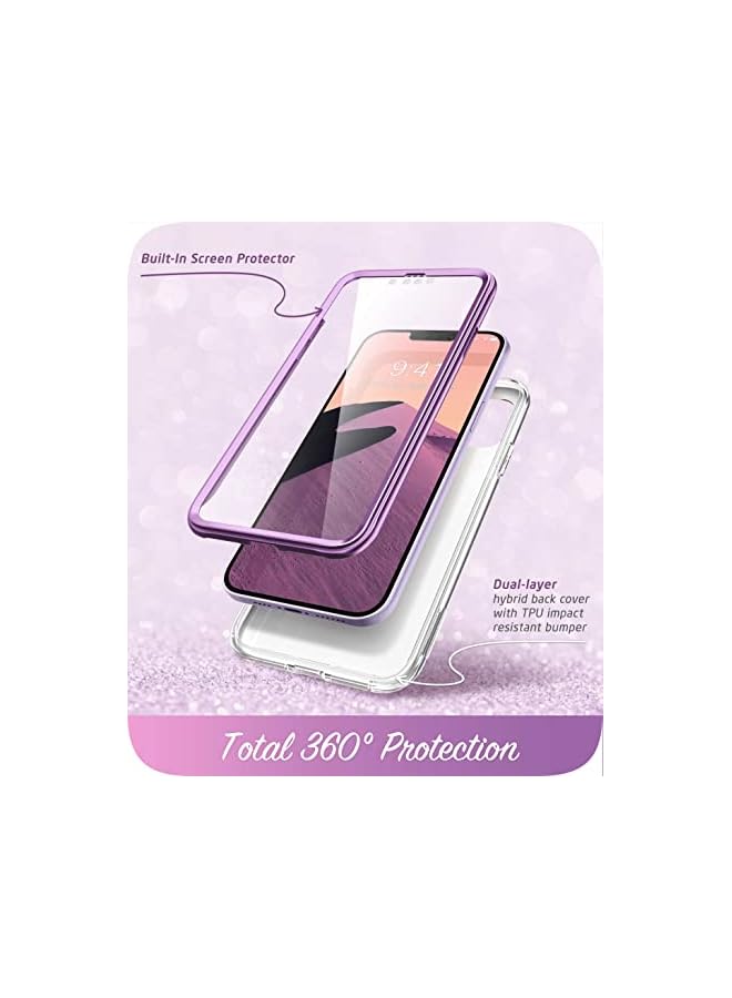 I-blason Cosmo Series Designed for iPhone 14 Case 6.1 inch (2022)/iPhone 13 Case 6.1 inch (2021), Slim Full-Body Stylish Protective Case with Built-in Screen Protector - Image 2