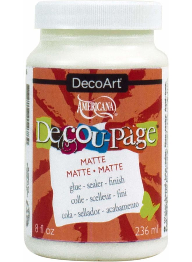 DecoArt Decoupage Glue, 8-Ounce, Matte Finish - Image 2