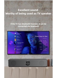 Generic Computer Speaker, Bluetooth speaker(new), support both Bluetooth connection and 3.5mm AUX input, USB powered soundbar with volume knob  - Image 4