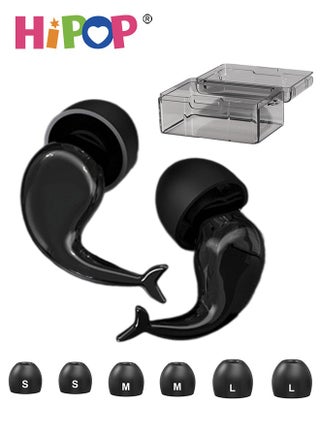 Silicone Earplugs Set with 3 Sizes, Earplugs Set for Kids and Adults, Silicone Waterproof Ergonomic Design Noise Reduction with Replacable Tips and Storage Box for Swimming, Sleeping, and Travel - pzsku/ZA7A85B30143A8433DCD9Z/45/1746774570/beb43882-7fd6-4d93-b499-8931d226fb64