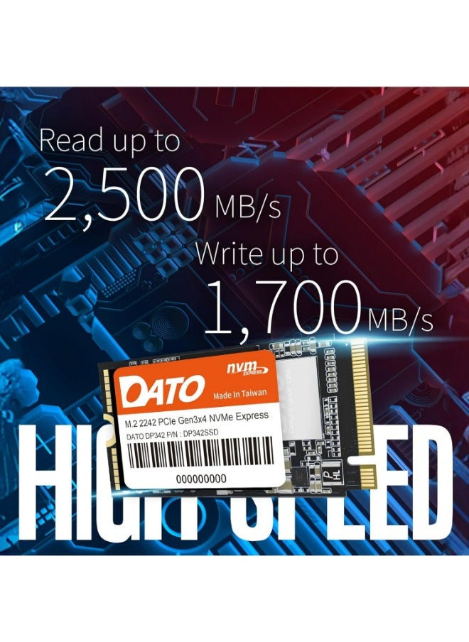 DATO - SSD-DATO 1TB, PCIe Gen3x4 - Internal Solid State Drive, Up to 2500/1800 MB/s, DP342 - Image 1