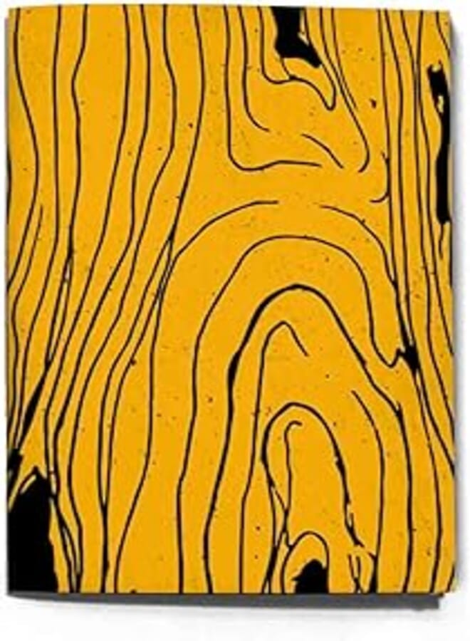 THE INKJECTION A5081L, A5 Notebook Wood, Yellow design